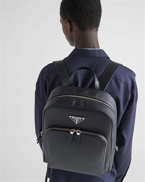 Prada leather backpacks